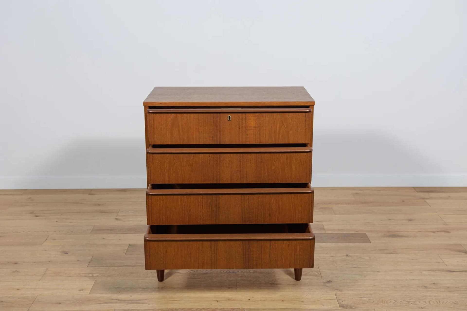 Komoda, teak brązowy, Dania, lata 60. - 75608