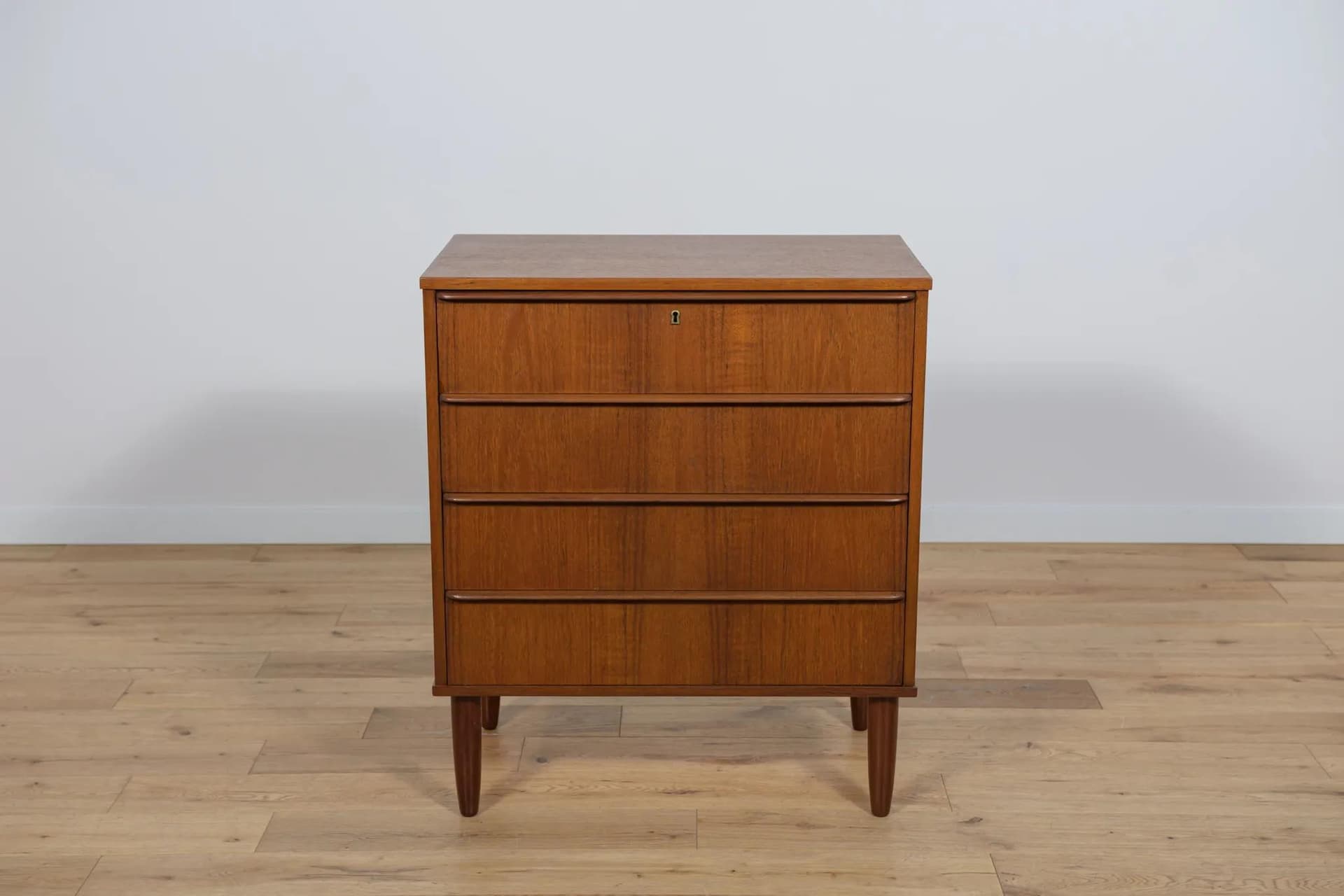 Komoda, teak brązowy, Dania, lata 60. - 75610
