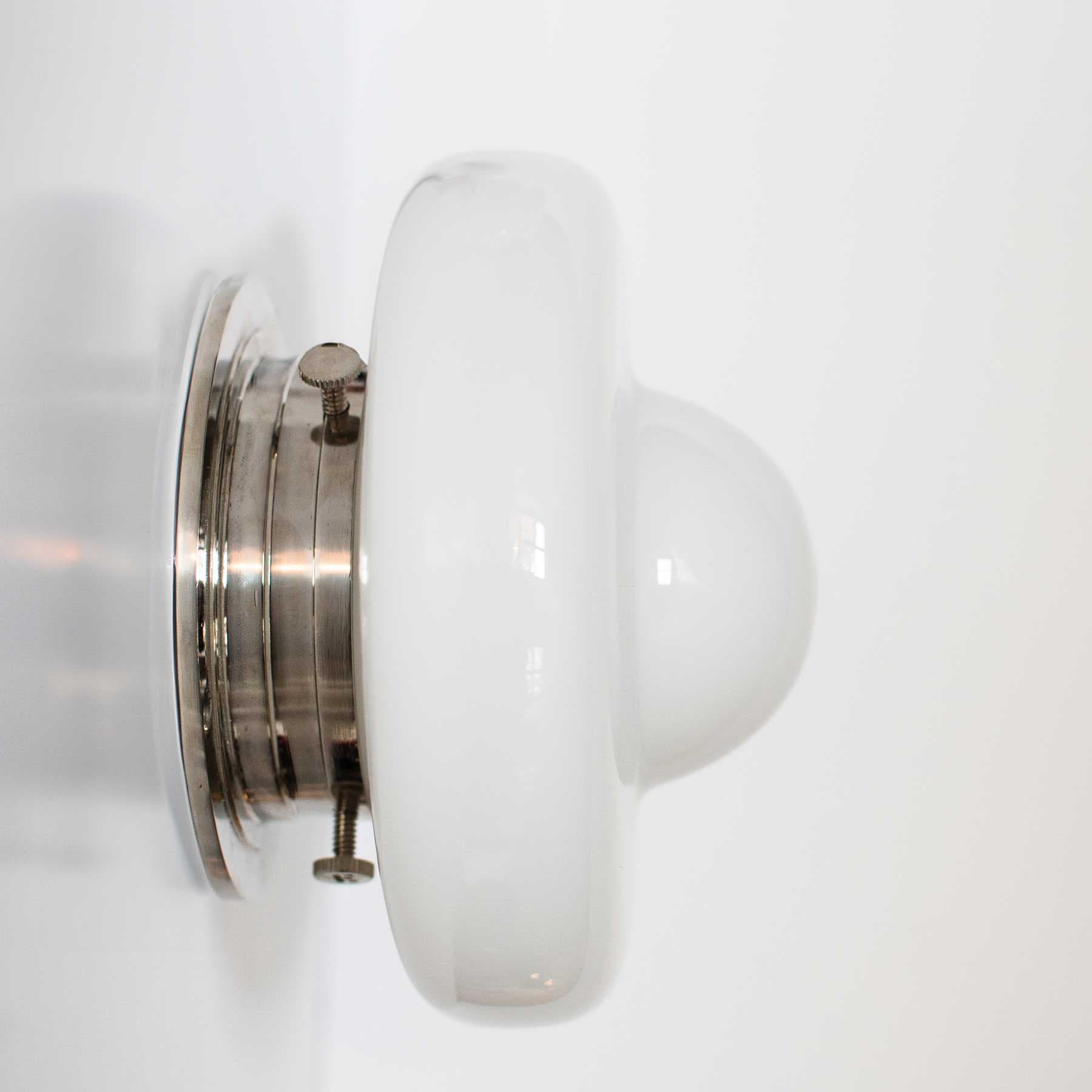 Kinkiet Busola szło opalowe, nikiel, Embassy Interiors - 76026