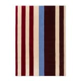 Beżowy, bordowy i niebieski