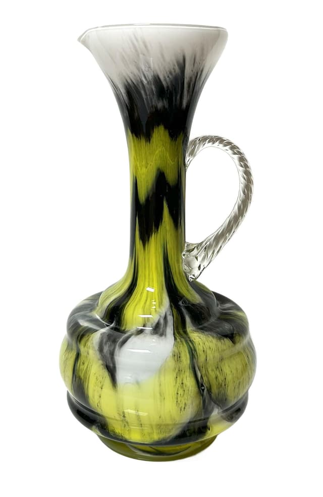 Wazon artystyczny, multikolor, szkło, Włochy, lata 70. - WYMIARY