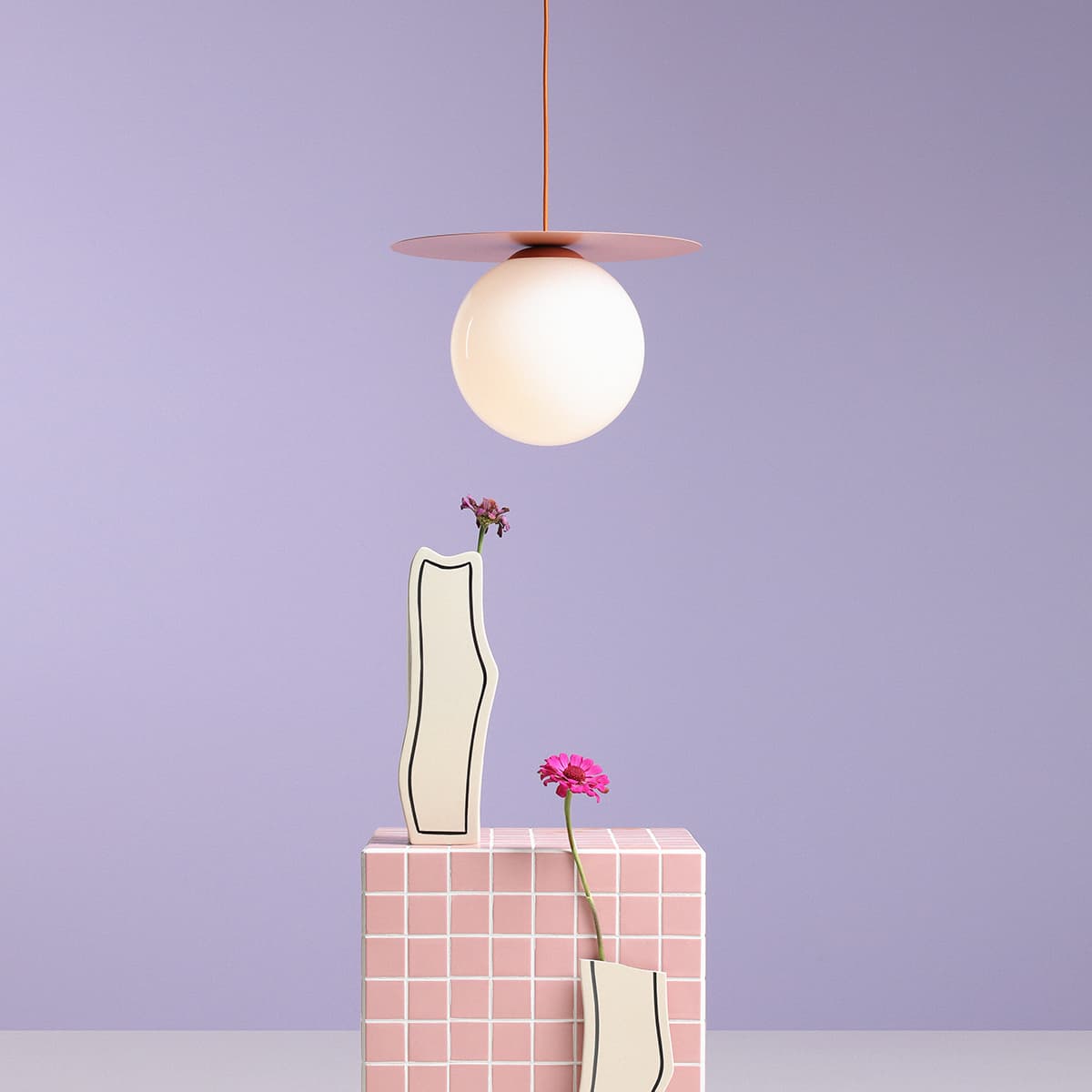 Pendant lamp Loop L orange, Artera - 102999