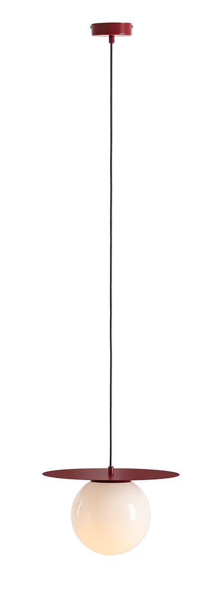 Pendant lamp Loop M red, Artera