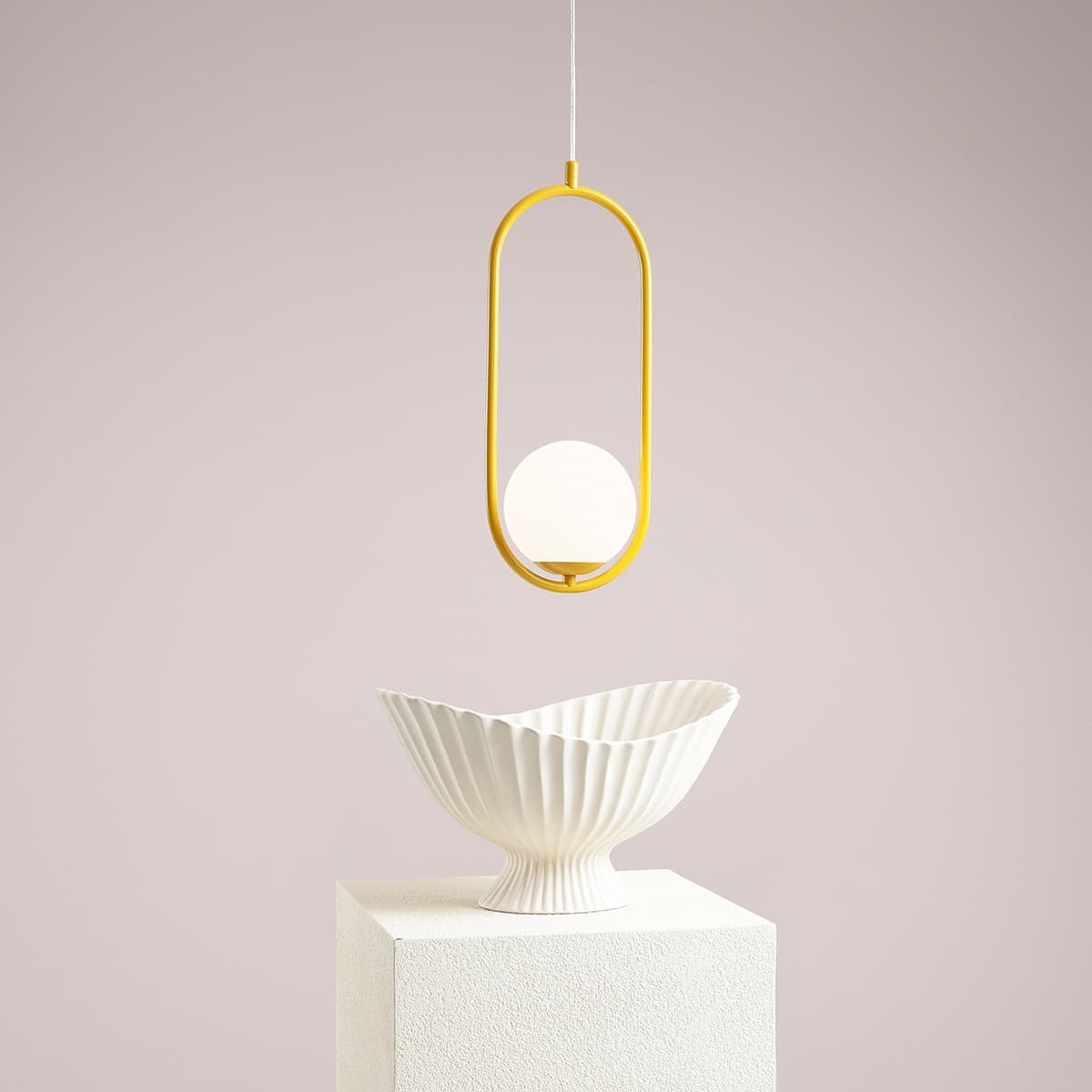 Pendant lamp Riva yellow, Artera - 102915