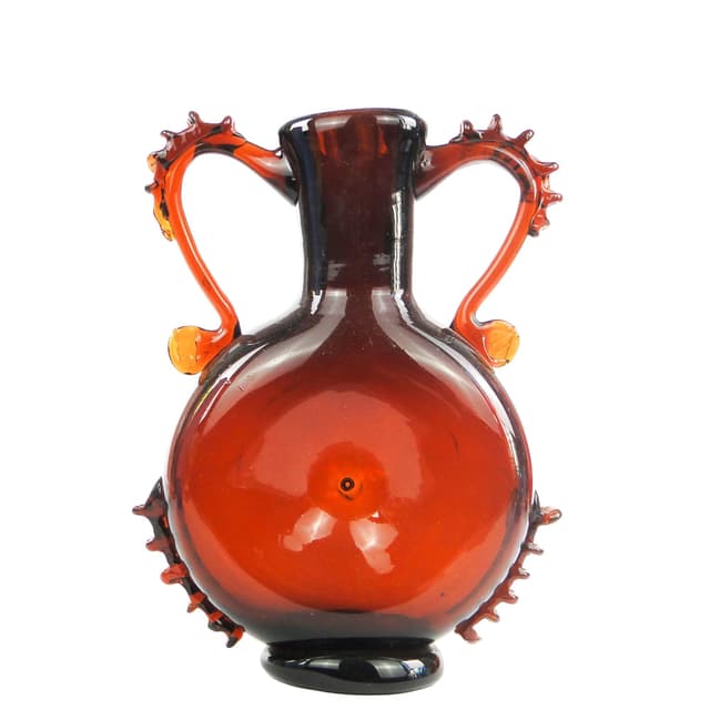 Wazon "Pępek", Krakowski Instytut Szkła, Kraków, proj. Jerzy Słuczan-Orkusz, Polska, lata 70. - WYMIARY