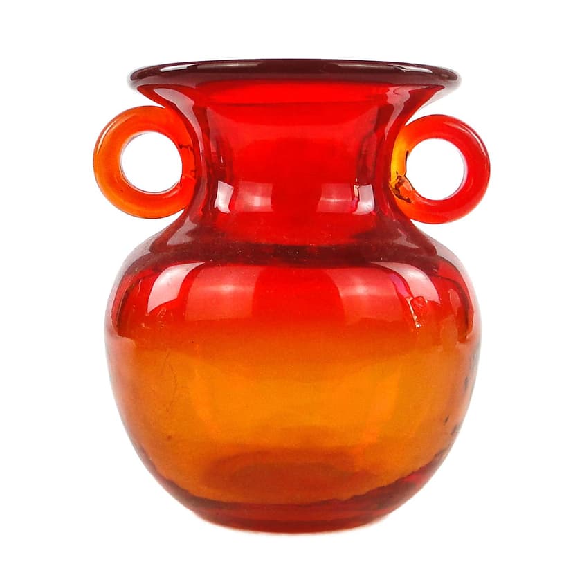 Wazon Mid-century modern, szkło, proj. J. Słuczan-Orkusz, Polska, lata 70.