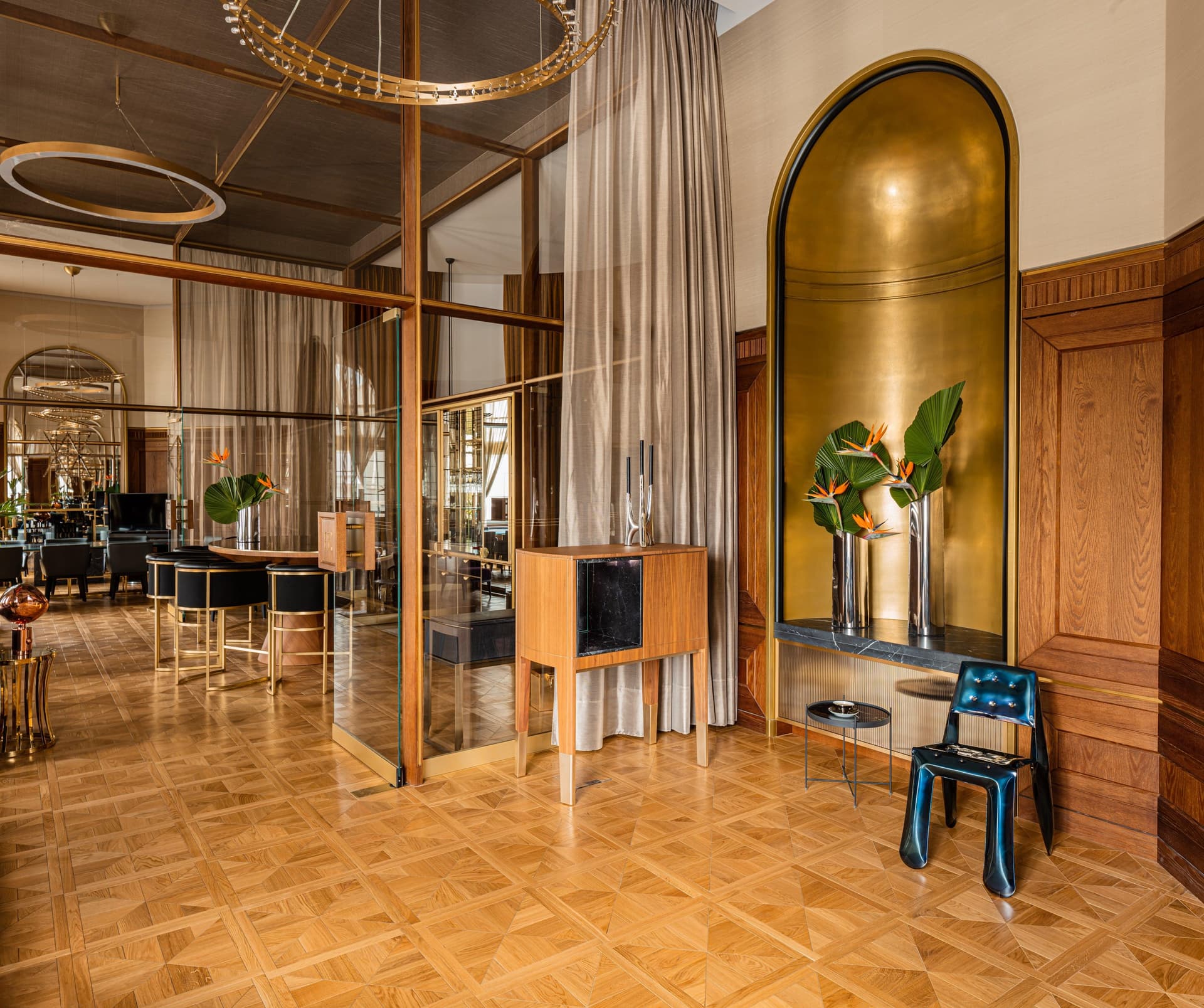 Wazon PAROVA srebrny, L85, Zieta Studio - 117979