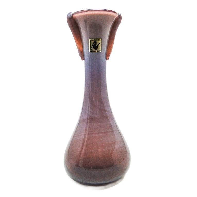 Wazon, modernizm, szkło fioletowe, proj. J. Słuczan-Orkusz, Polska, lata 70.