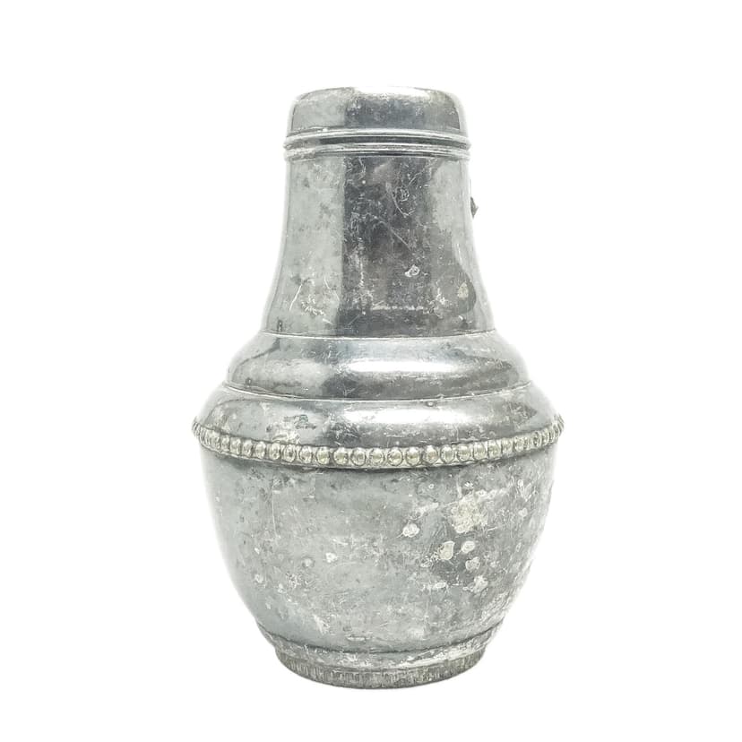 Wazon Art Deco, mosiądz srebrzony, Szwecja, lata 30.