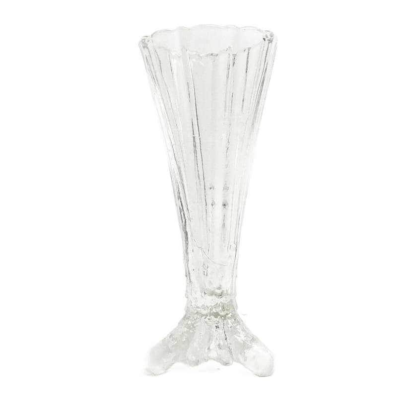 Wazon Art Deco, szkło transparentne, Polska, lata 30.