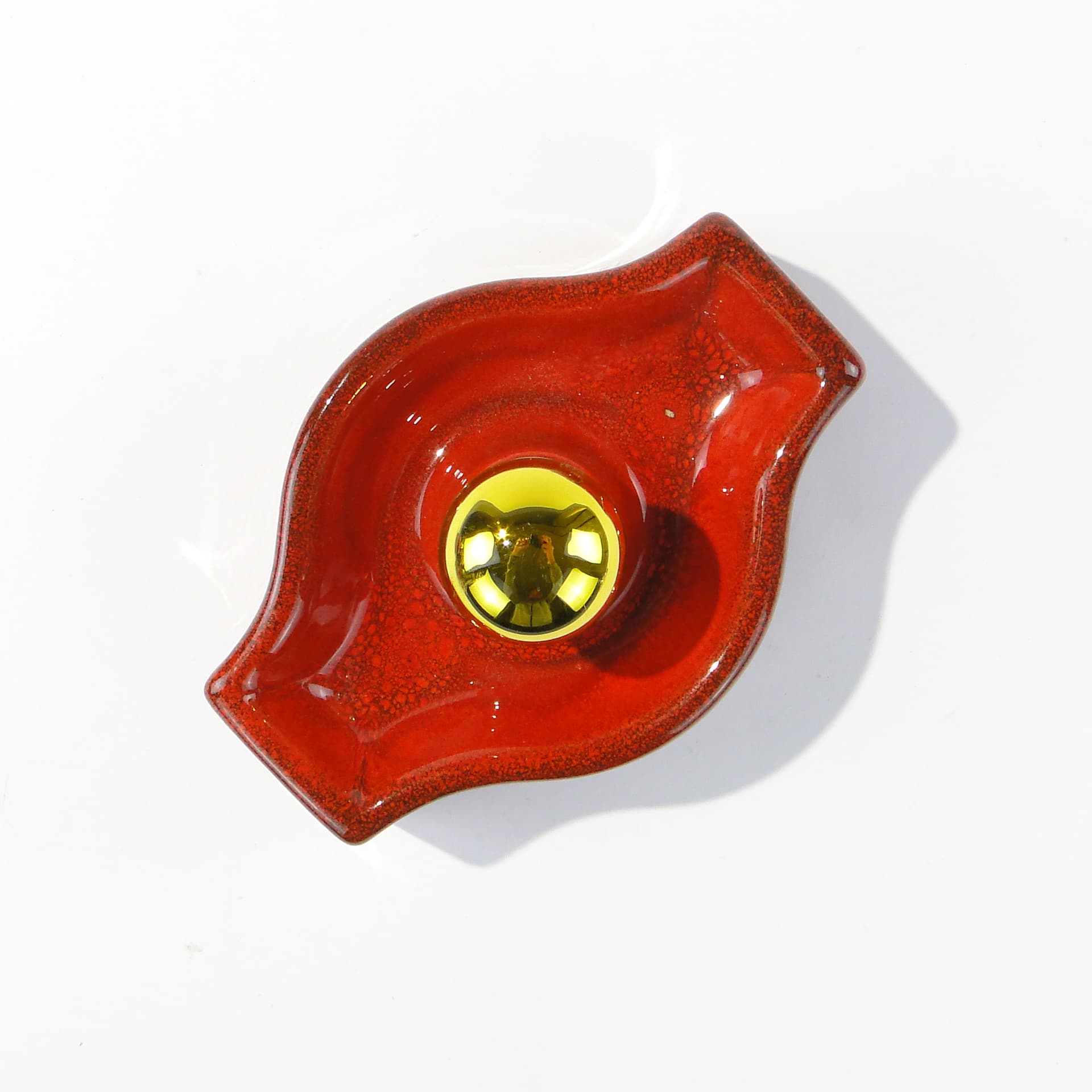 Zestaw 3 lamp ściennych ceramika glazurowana Mid-Century Modern l.50 - 123989