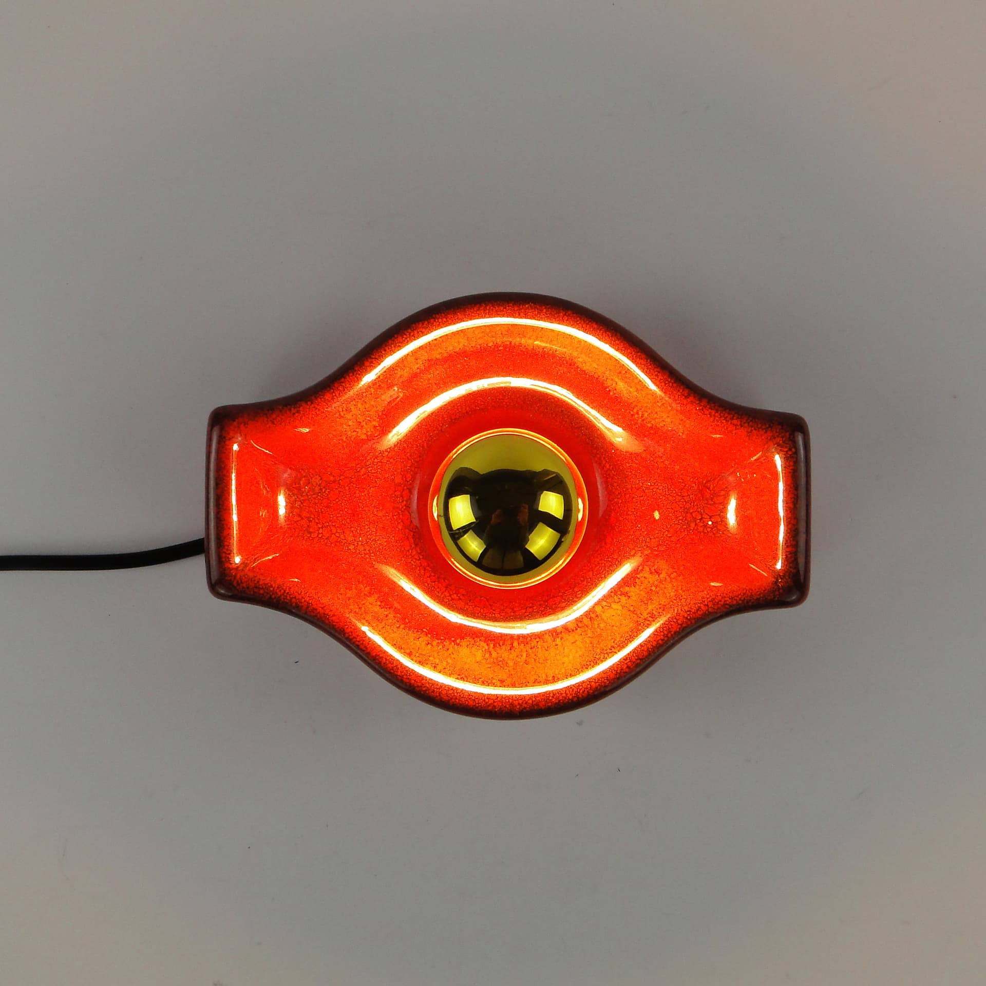 Zestaw 3 lamp ściennych ceramika glazurowana Mid-Century Modern l.50 - 123994