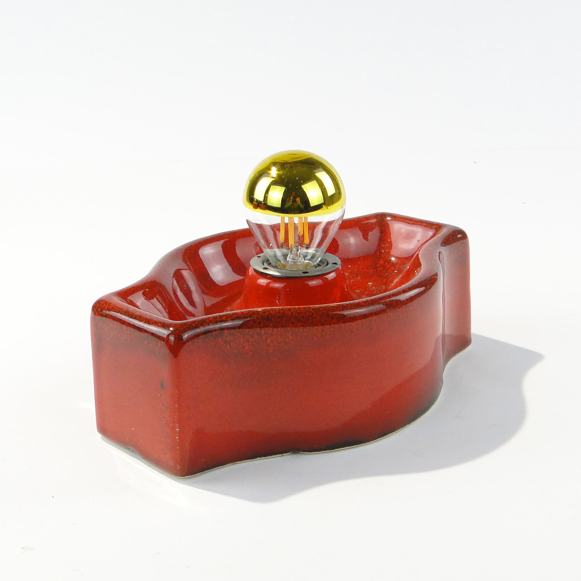 Zestaw 3 lamp ściennych ceramika glazurowana Mid-Century Modern l.50 - 123986