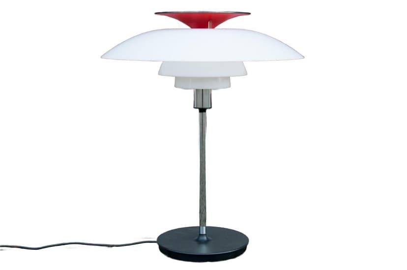 White PH 80 Table Lamp, by P. Henningsen for Louis Poulsen, Denmark, 1970s
