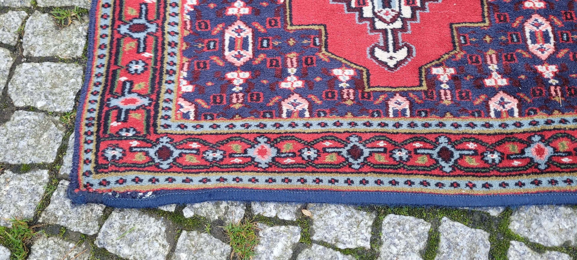 Dywan Kazak 255x73cm, multikolor, wełna, Indie, początek XX w. - 130060