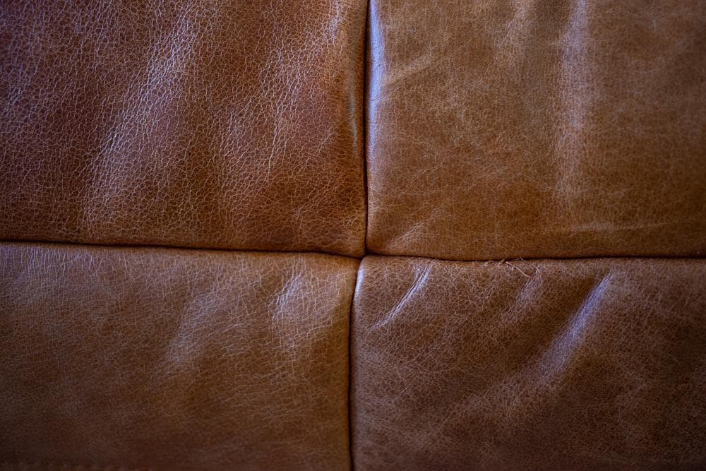 Sofa Togo trzyosobowa, skóra brązowa dubai pine - 158935