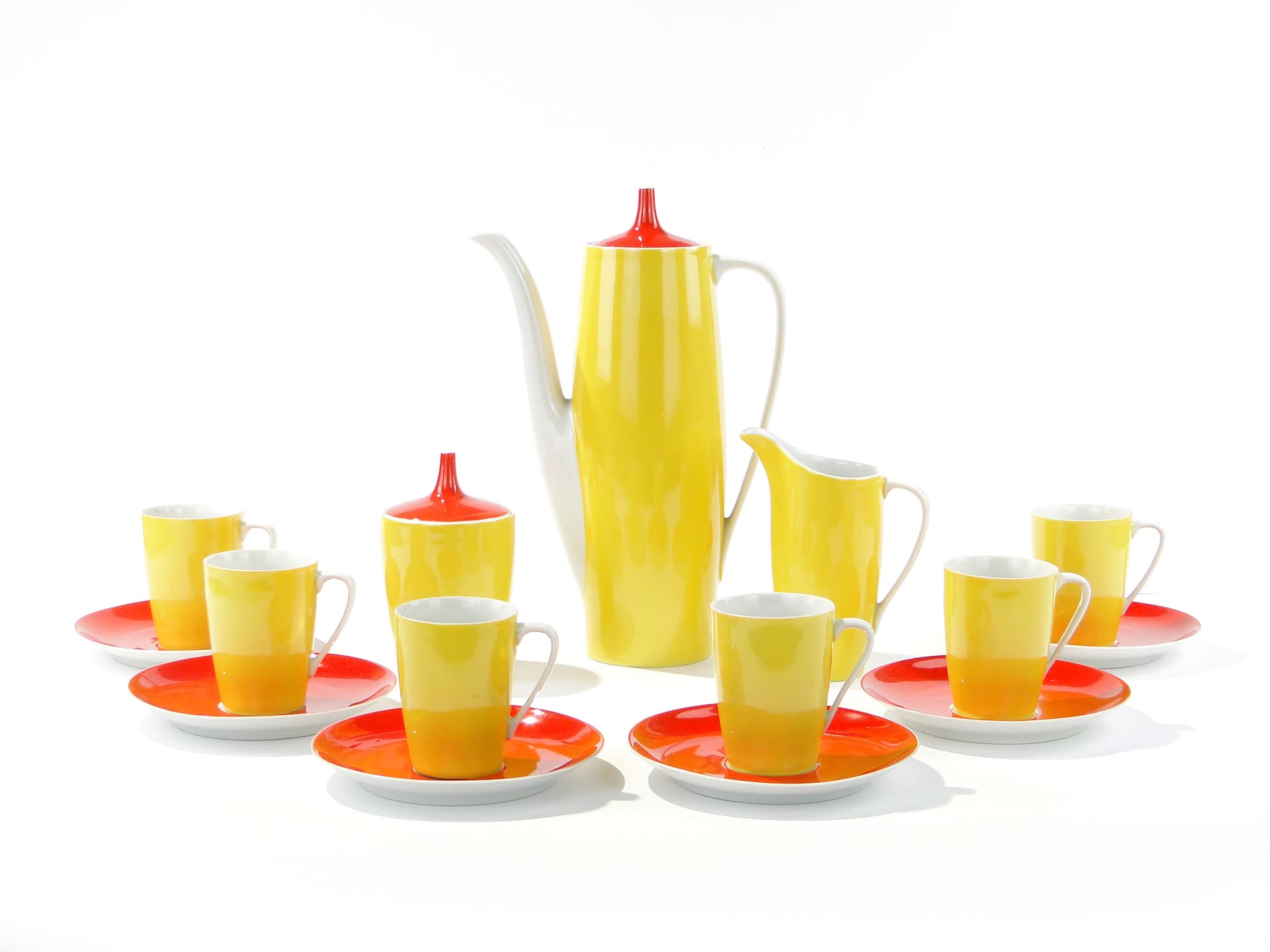 Serwis kawowy 'Goplana', Ćmielów l. 60 proj. W. Potacki