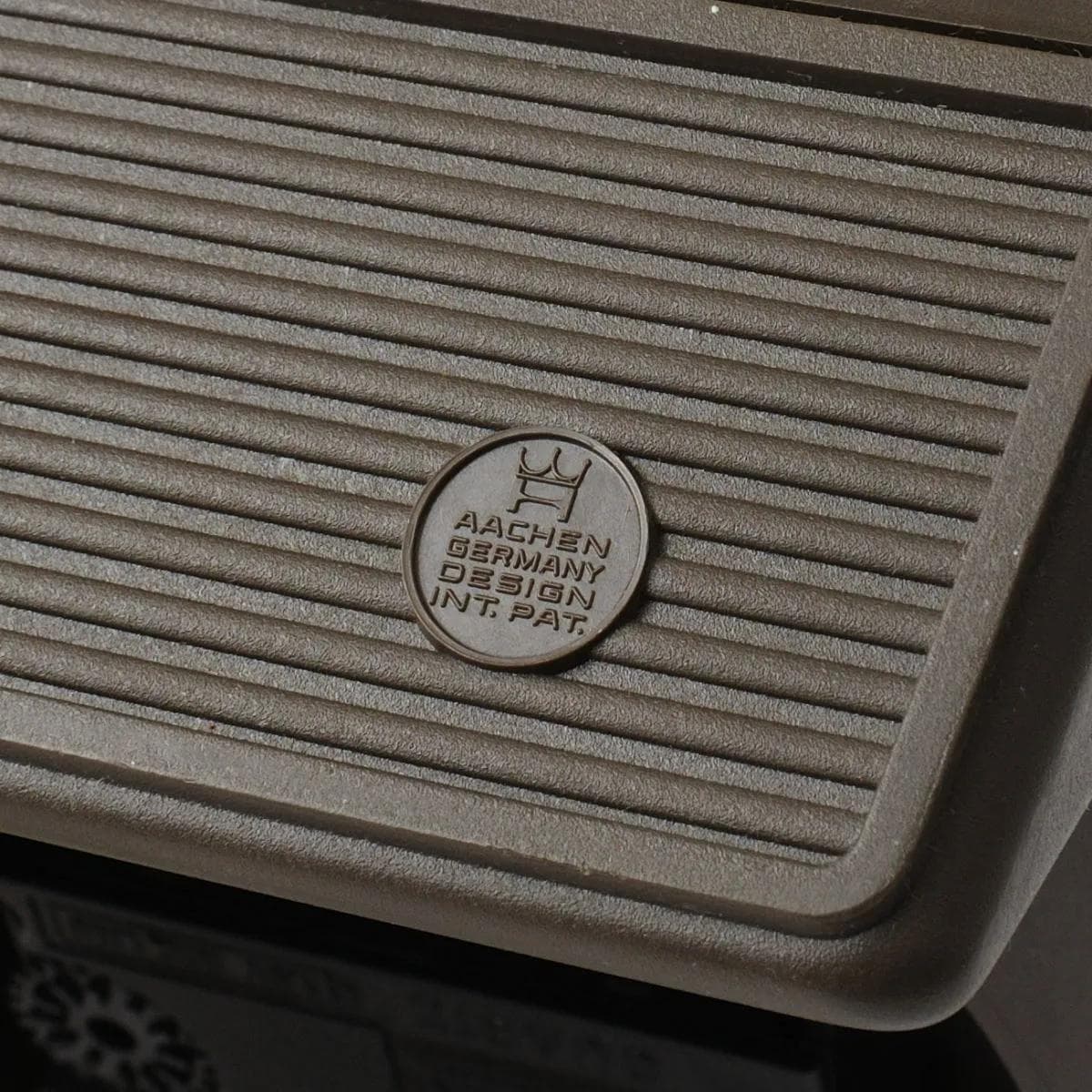 Desk Clock Aachen, dark brown plastic, Germany, 1980s. - 160490