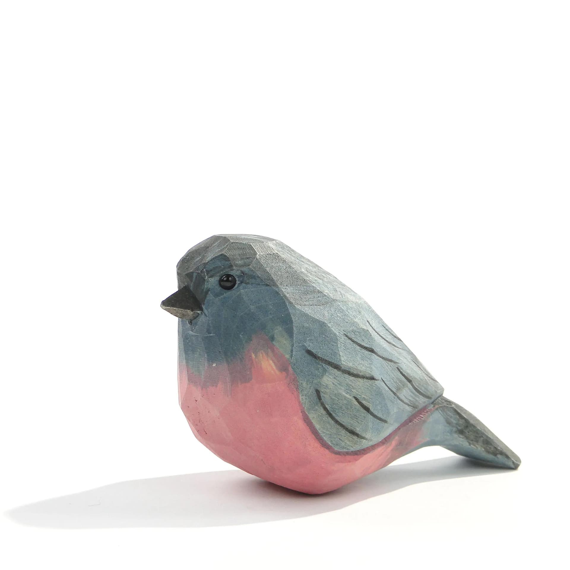 Pair of bird figurines, multicolor wood, Poland, 21st c. - 163475