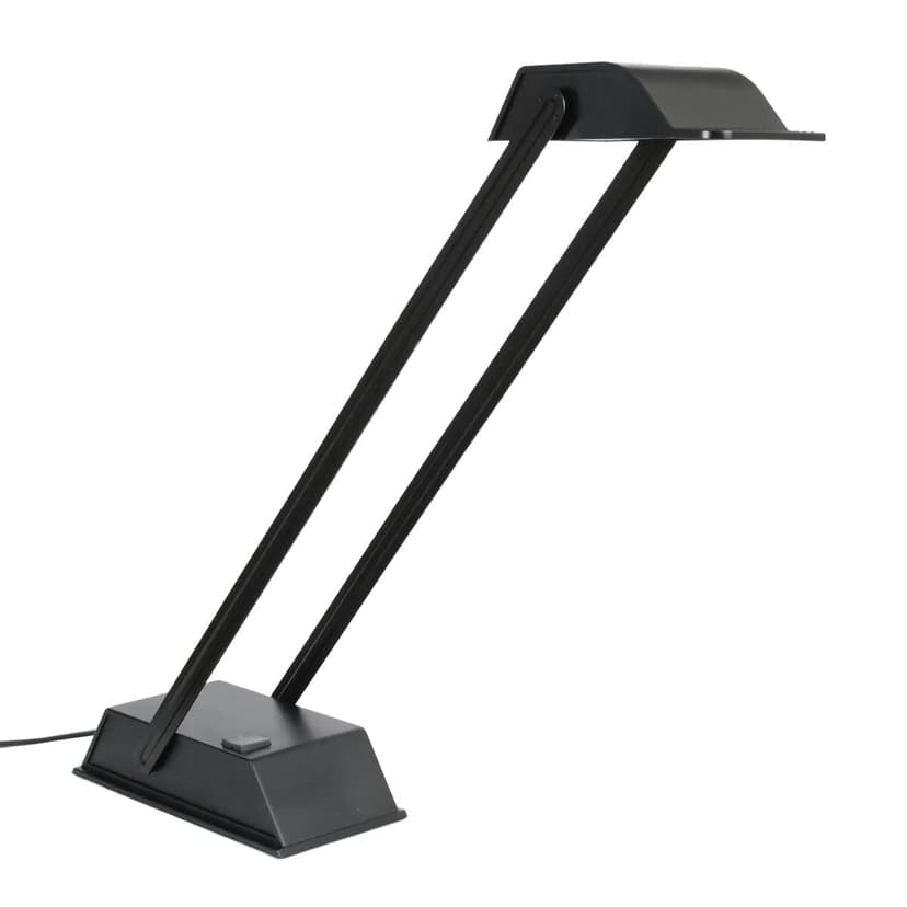Lamp Osram, black steel, black aluminum, black plastic, Germany, 1980s.
