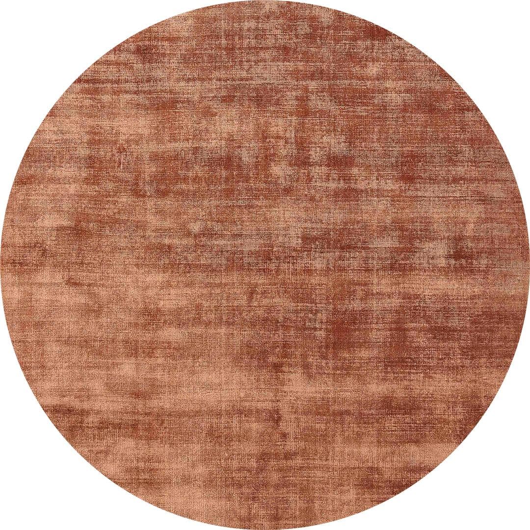 Dywan okrągły Desert Rust Round brązowy, tencel, 200x200 cm, Carpets & More