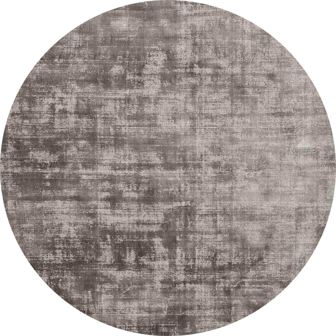 Dywan okrągły Desert Dark Grey Round 200x200 cm szary, tencel, Carpets & More