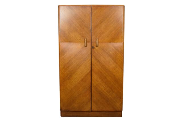 Wardrobe Art Deco, light brown oak, Fitrobe, United Kingdom, 1930s. - DIMENSION