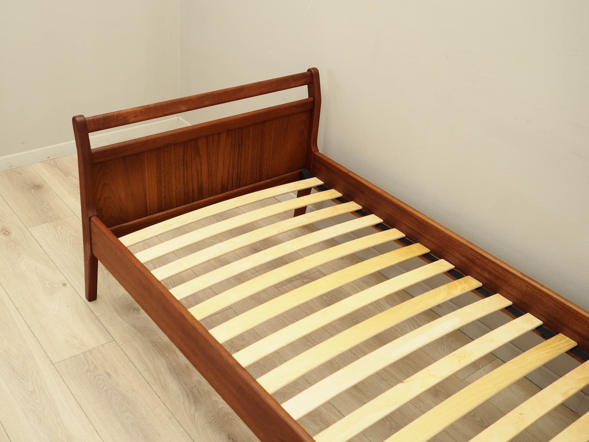 Łóżko, brązowy, teak, Dania, lata 70. - 171837