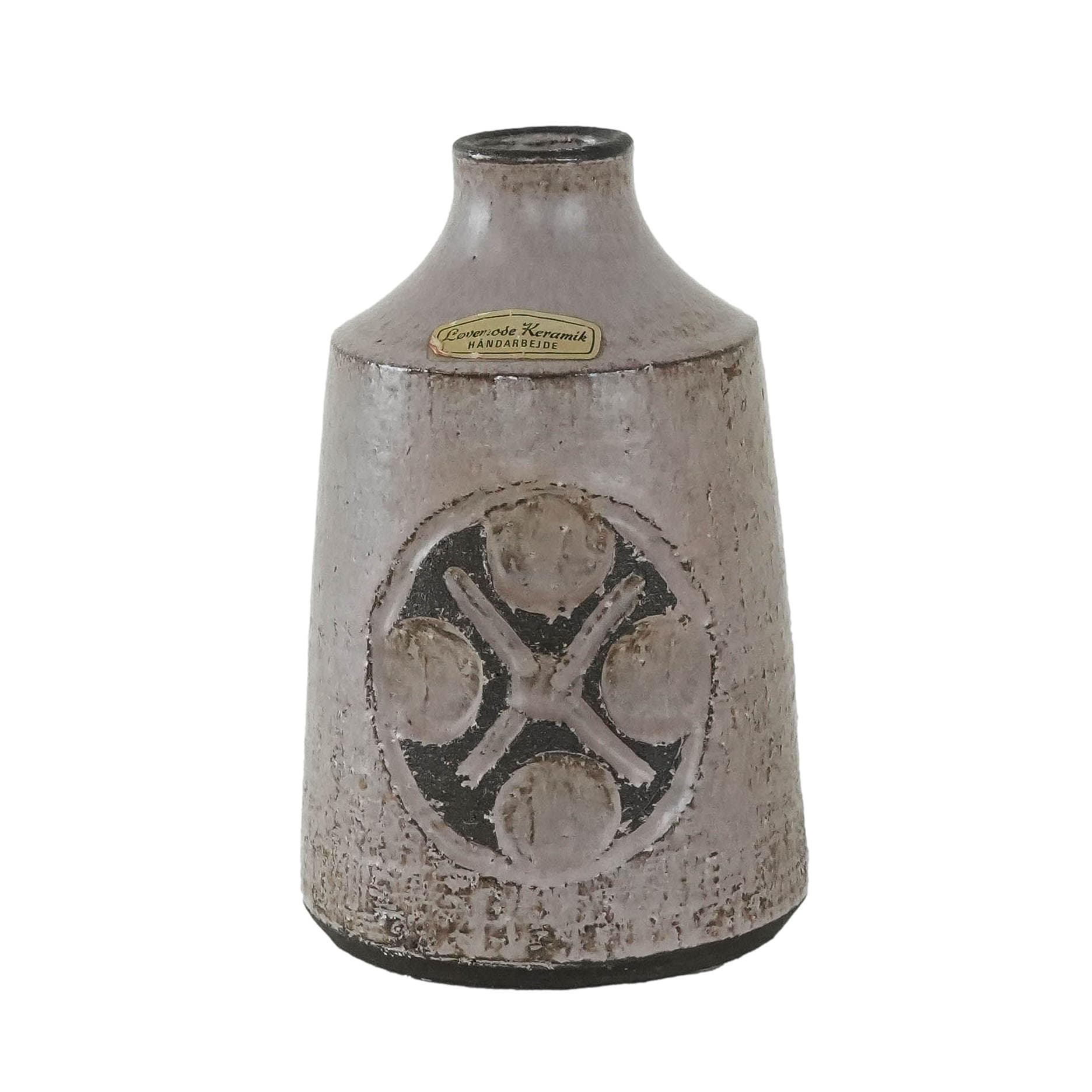 Wazon, szary, ceramika, Dania, lata 60. - 173973
