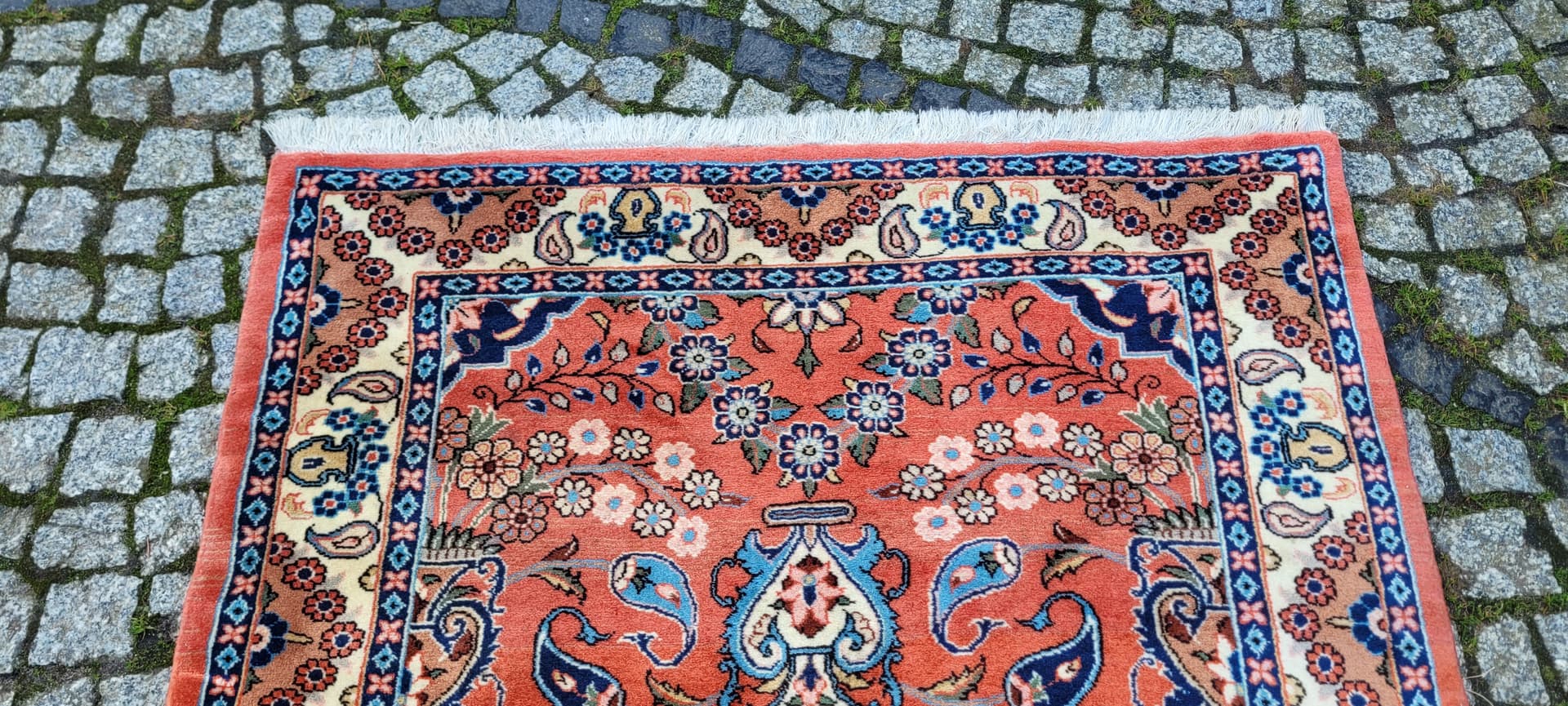 Chodnik Sarough 108x295 cm, czerwony, wełna, Iran, początek XX w. - 180466