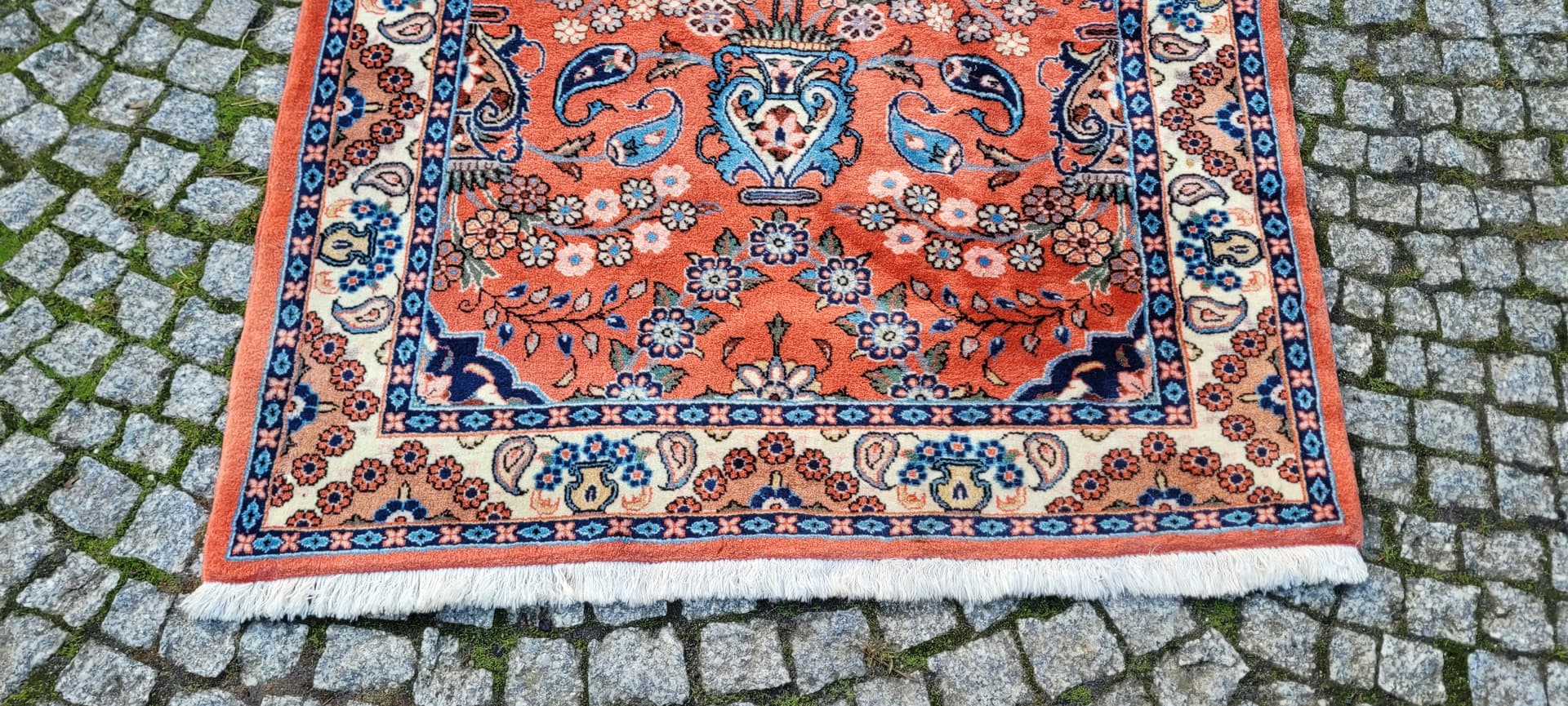 Chodnik Sarough 108x295 cm, czerwony, wełna, Iran, początek XX w. - 180464