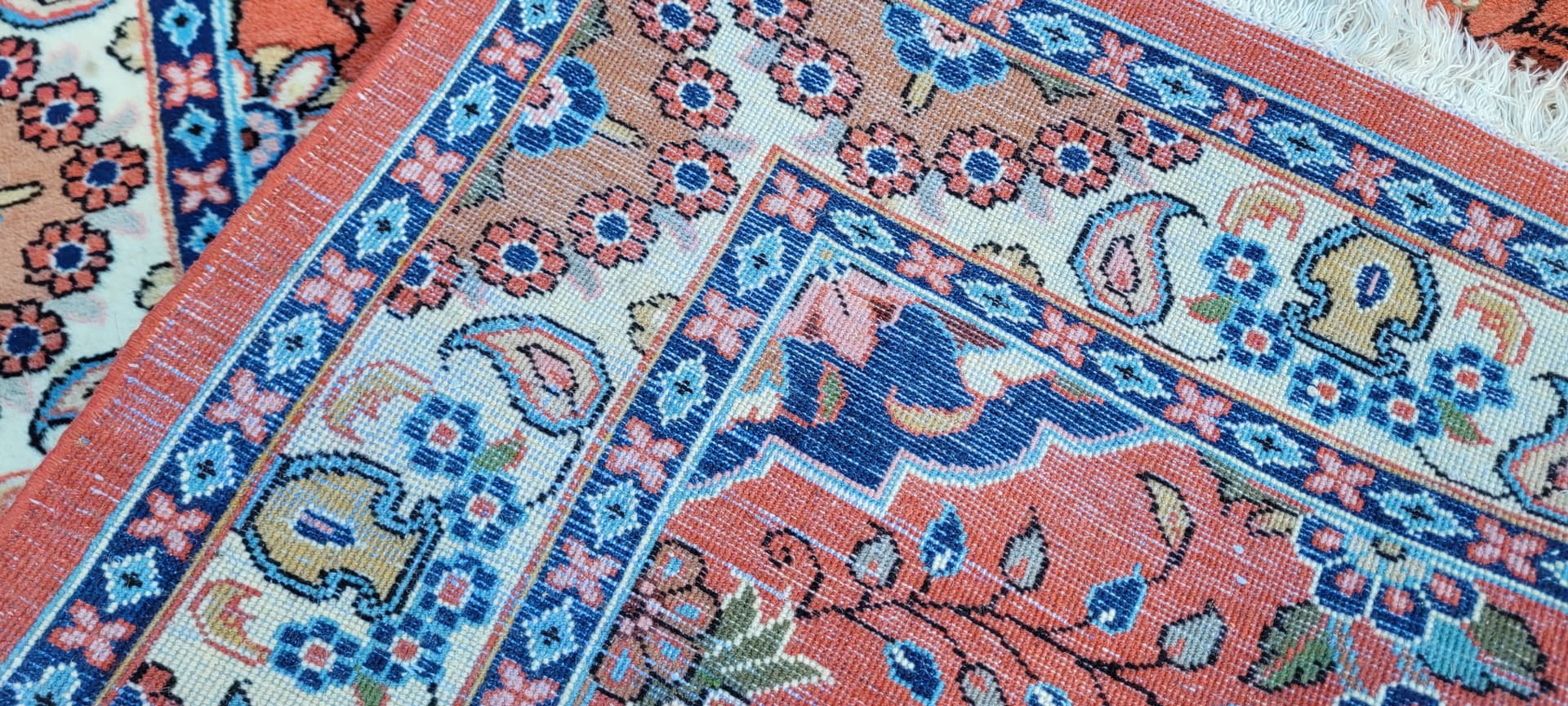 Chodnik Sarough 108x295 cm, czerwony, wełna, Iran, początek XX w. - 180471