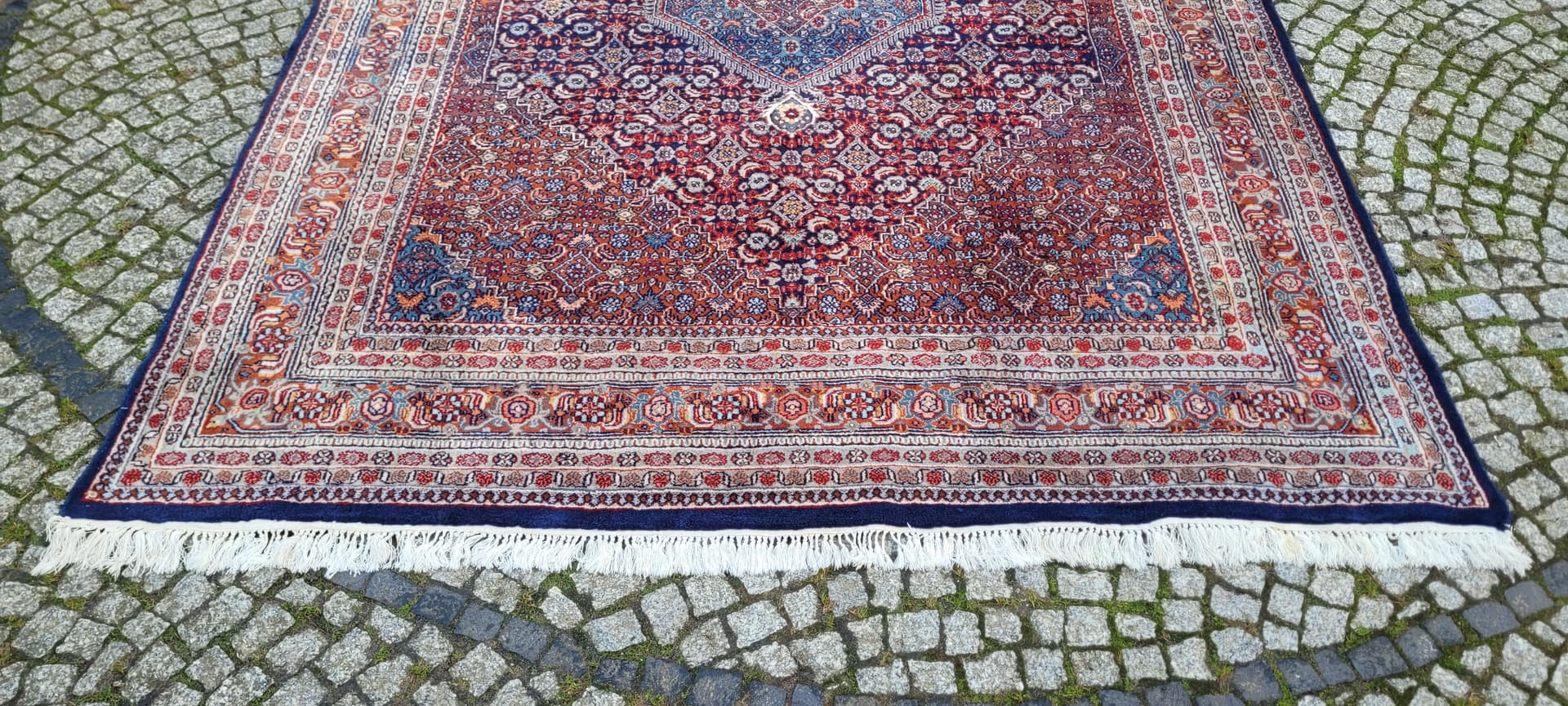 Dywan Bidjar 220x330cm, czerwony, wełna, Indie, pocz. XX w. - 180525