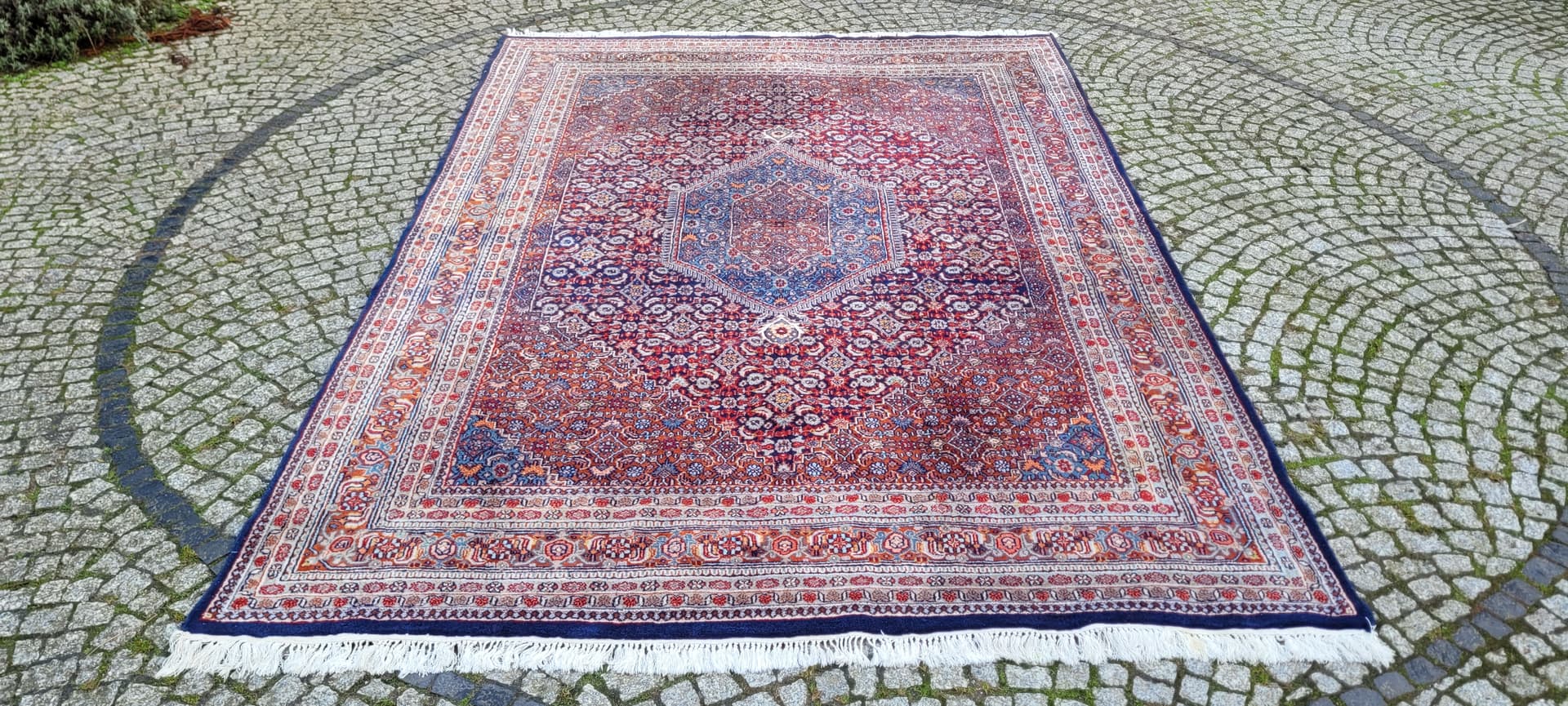 Dywan Bidjar 220x330cm, czerwony, wełna, Indie, pocz. XX w. - 180522