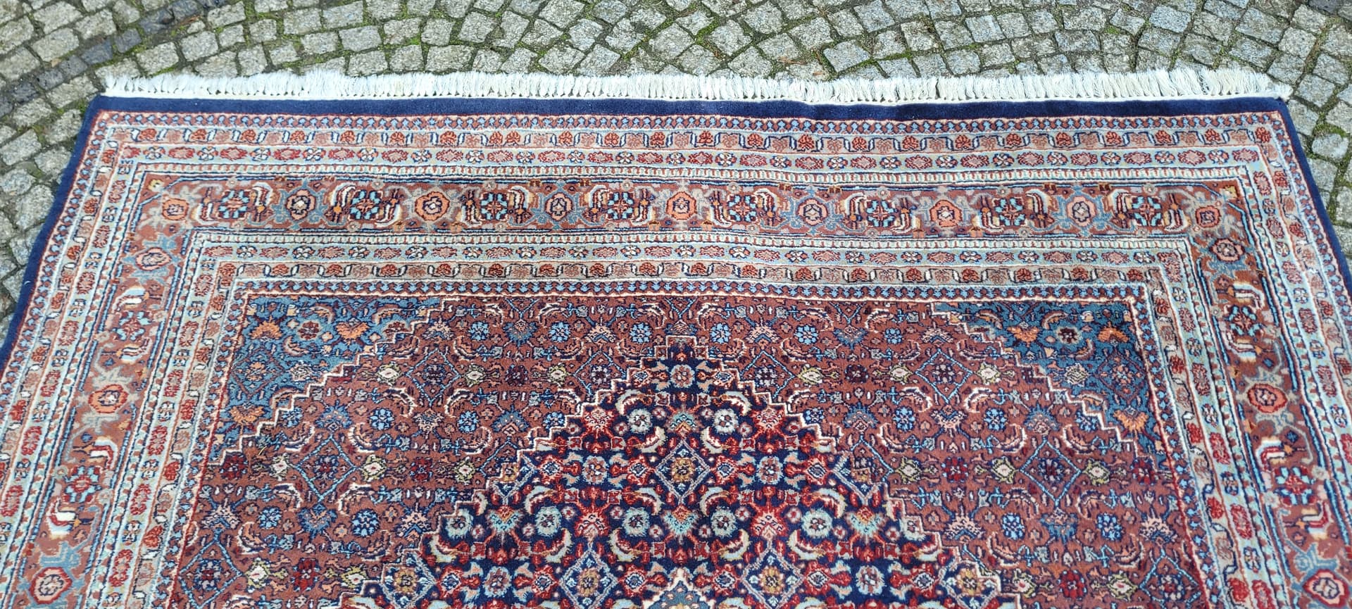 Dywan Bidjar 220x330cm, czerwony, wełna, Indie, pocz. XX w. - 180526