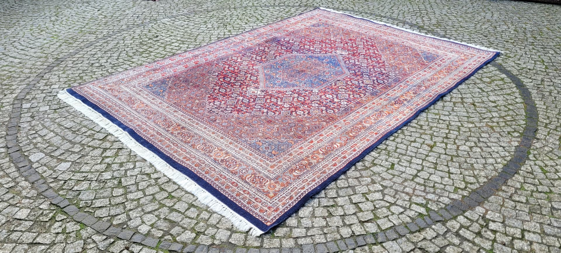 Dywan Bidjar 220x330cm, czerwony, wełna, Indie, pocz. XX w. - 180520