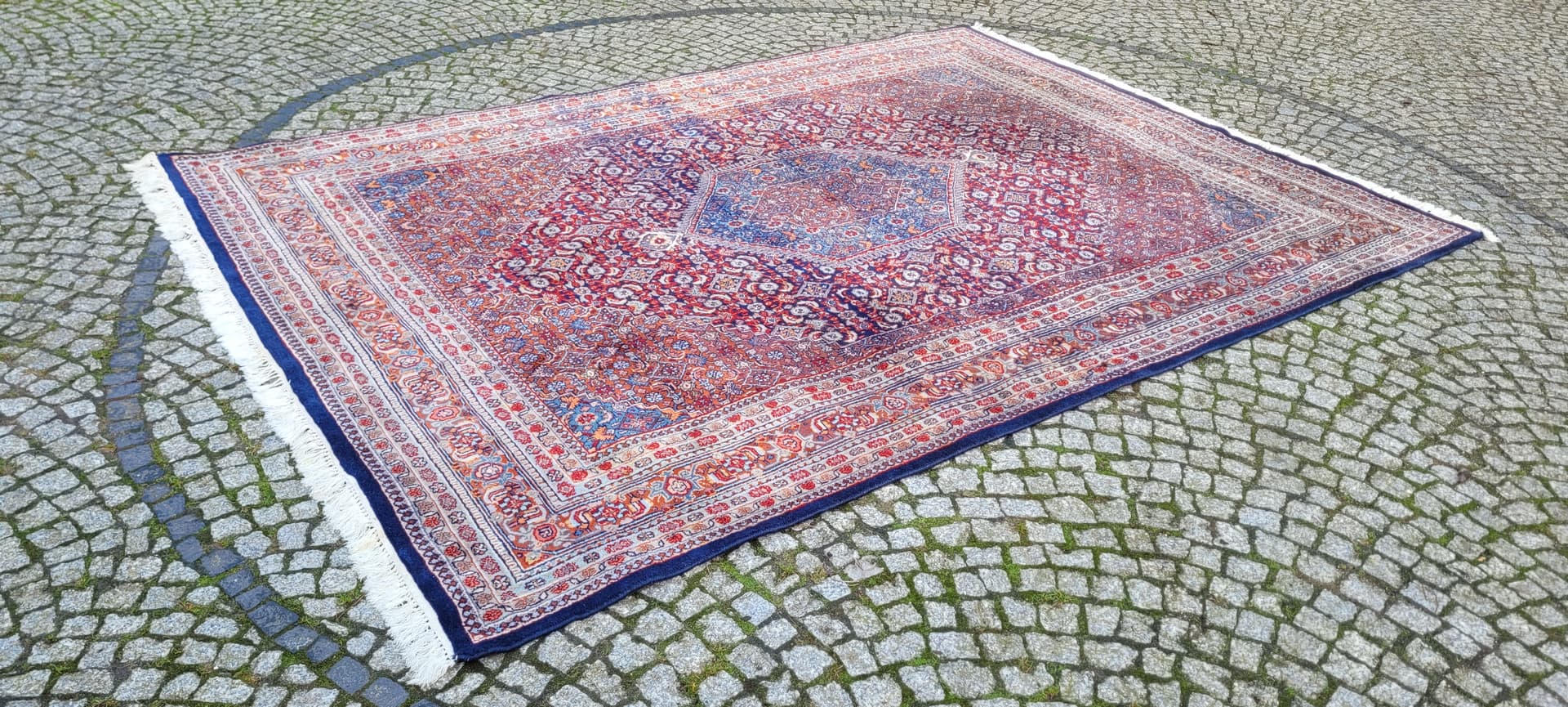 Dywan Bidjar 220x330cm, czerwony, wełna, Indie, pocz. XX w. - 180523