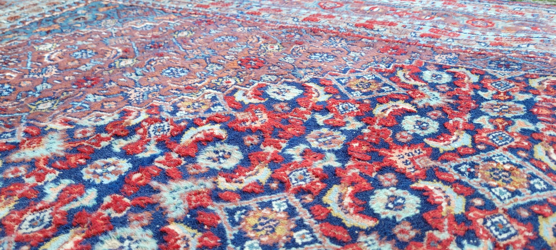 Dywan Bidjar 220x330cm, czerwony, wełna, Indie, pocz. XX w. - 180515