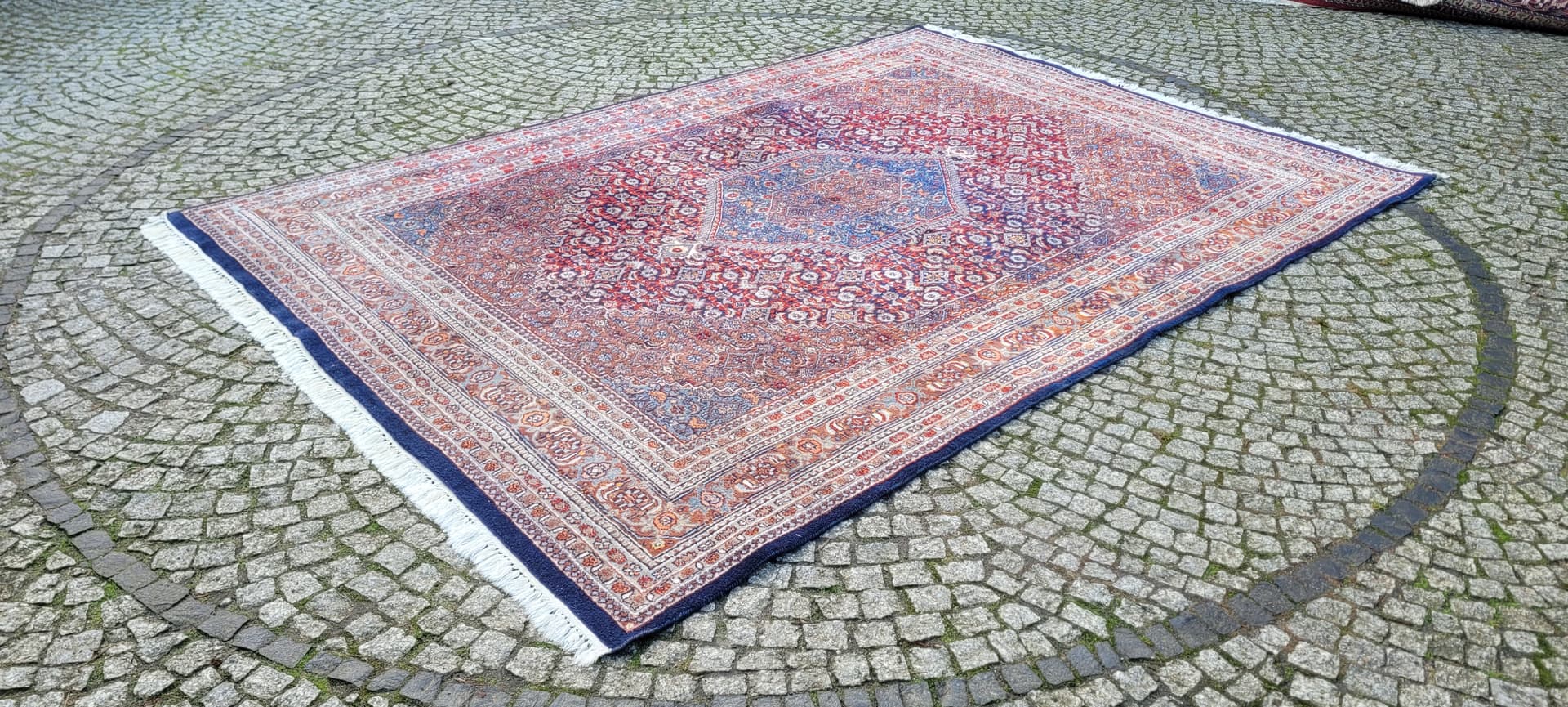 Dywan Bidjar 220x330cm, czerwony, wełna, Indie, pocz. XX w. - 180521