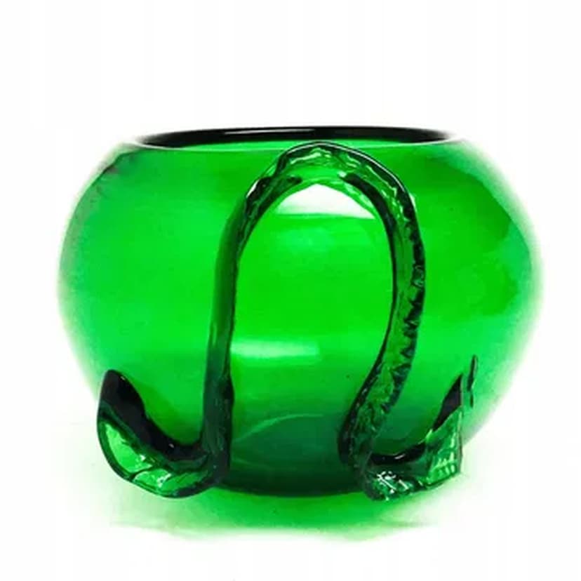 Vase, Polish Modernism, violet glass, by J. Słuczan-Orkusz, Poland, 1970s