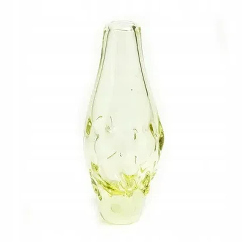 Mid-century modern vase, glass, Huta Zelezny Brod, Czechoslovakia, 1950s.