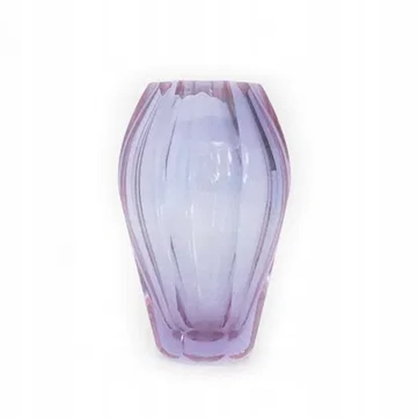 Art Deco vase, Alexandrite crystal glass, Moser, Czechoslovakia, 1930s.