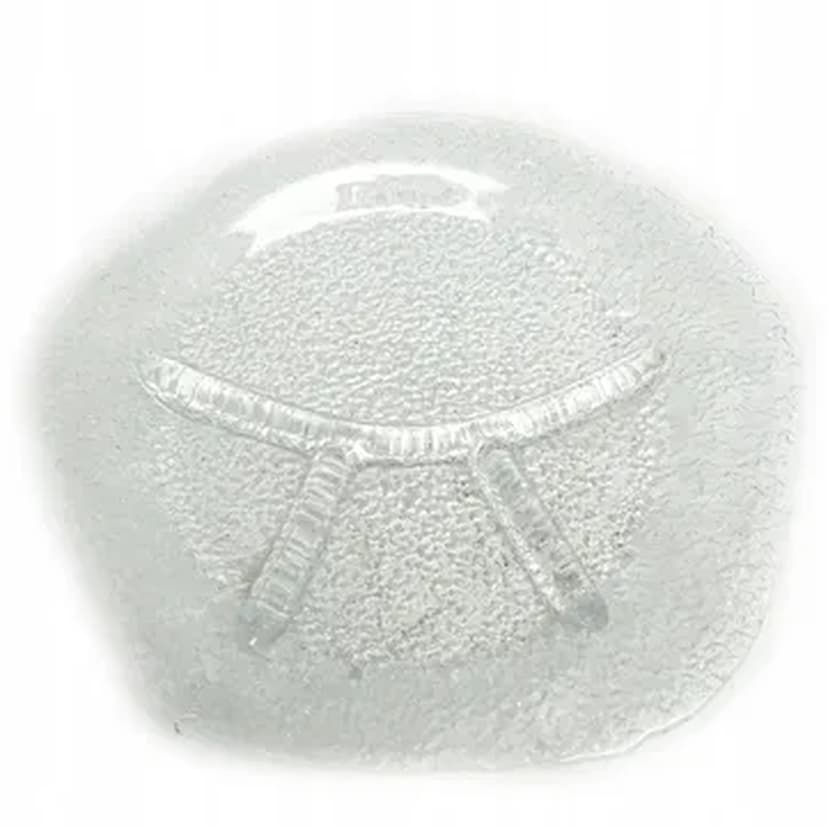 Appetizer platter, mid-century modern, rosalin glass, by J.S. Drost, Ząbkowice, Poland, 1970s.