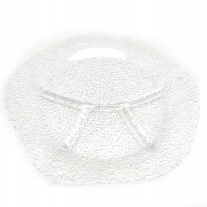 Appetizer platter, Modernism, glass, by J. Drost, Ząbkowice, Poland, 1970s.