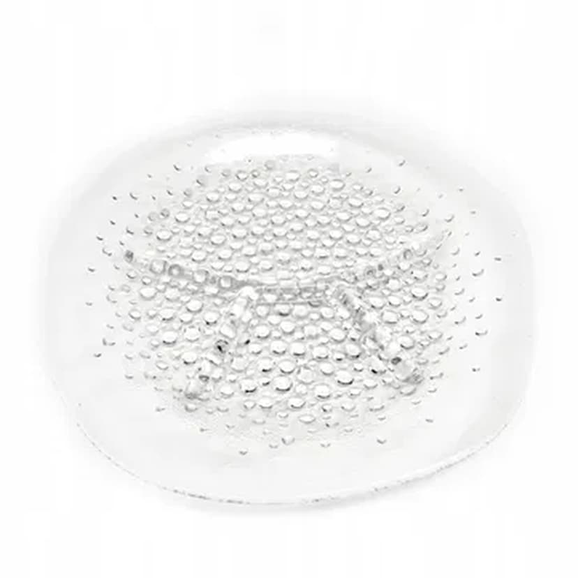 Serving platter Modernism, pressed glass, by J.S. Drost, HSG Ząbkowice, Poland, 1970s.