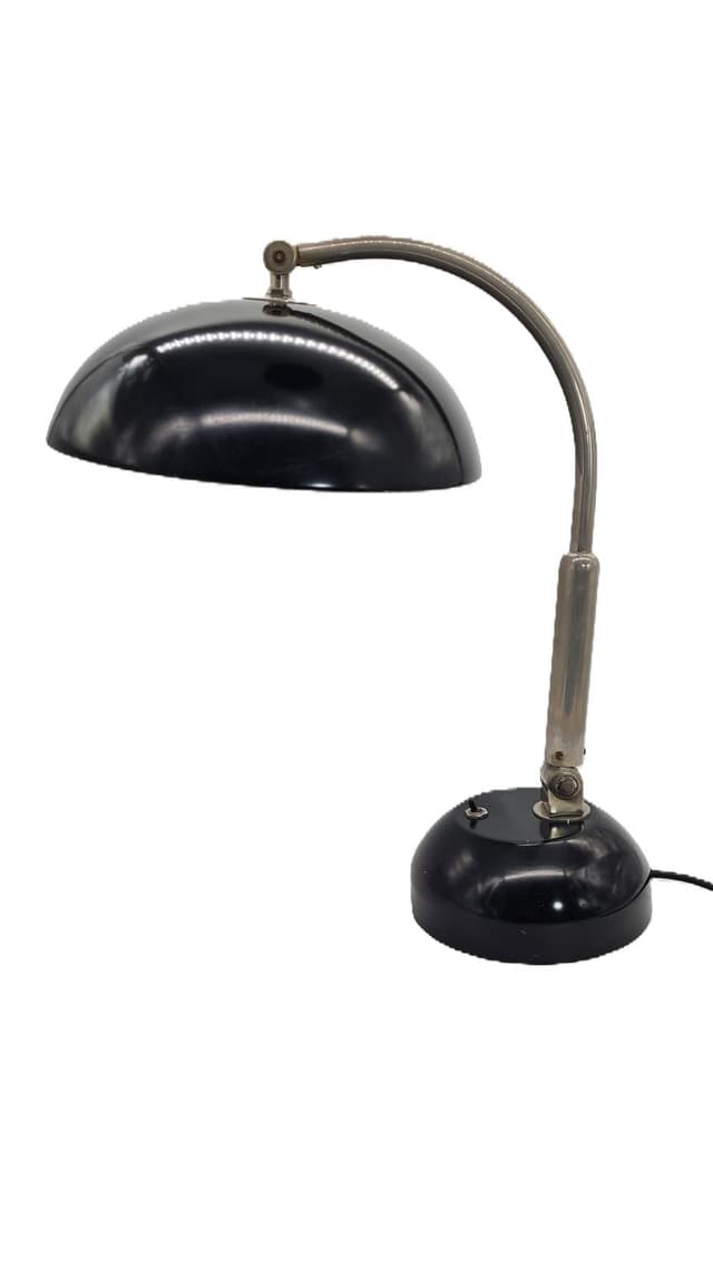 Lampa biurkowa Hala Zeist model 144, proj. H. Busquet, lata 40. - WYMIARY