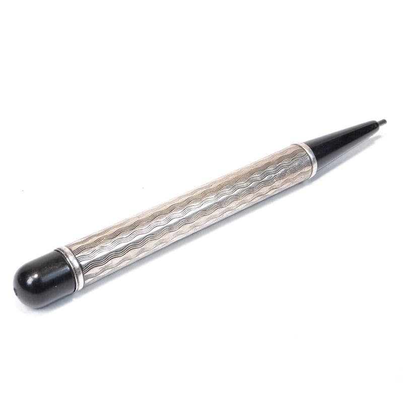 Ołówek mechaniczny secesja, srebro, bakelit czarny, Austria, początek XX w. - 190307