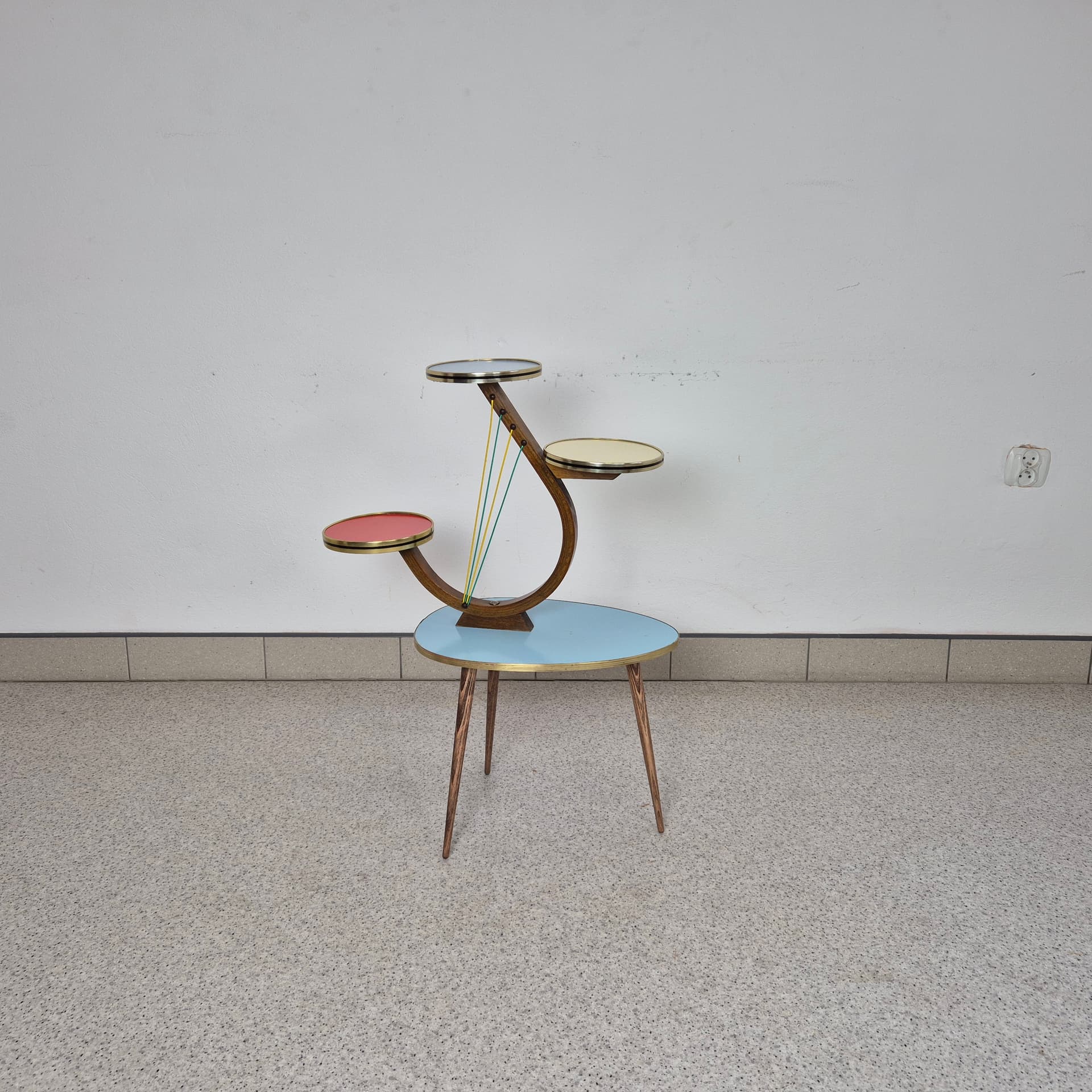 Kwietnik Rockabilly, multikolor, Niemcy, lata 60. - 197575