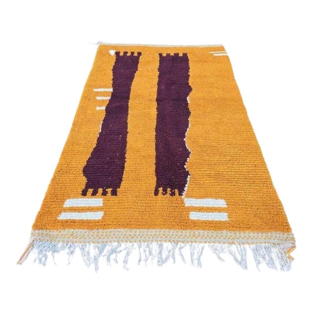 Ręcznie tkany dywan 150x250 cm, wełna, multikolor, Maroko - WYMIARY