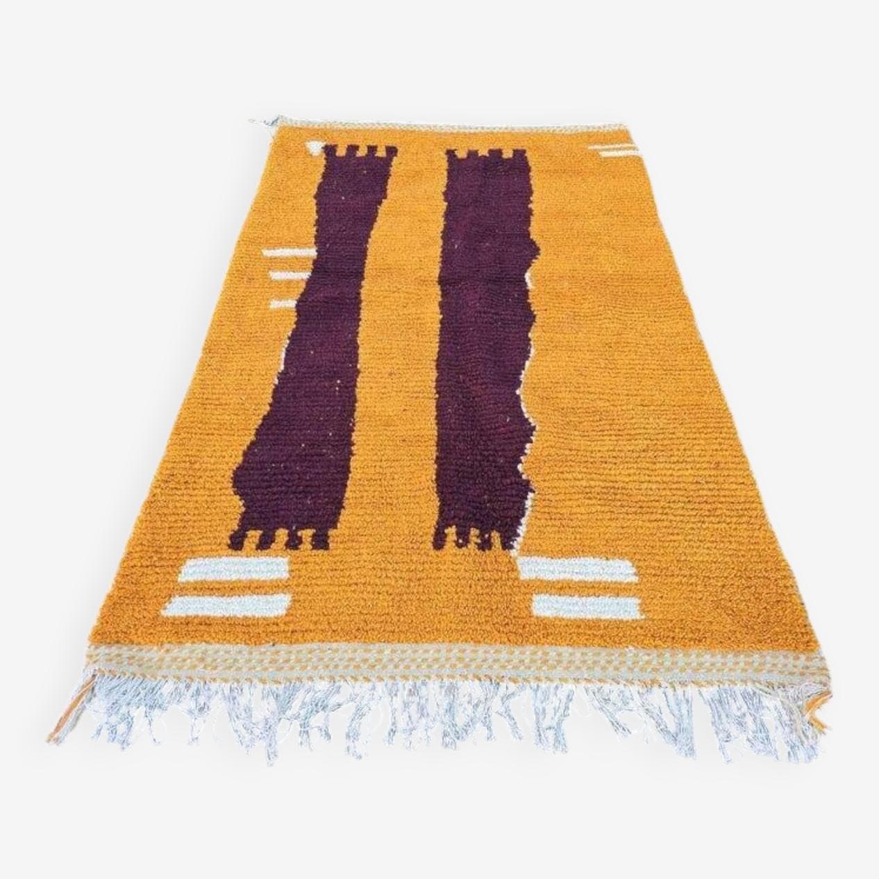 Ręcznie tkany dywan 150x250 cm, wełna, multikolor, Maroko - 199938